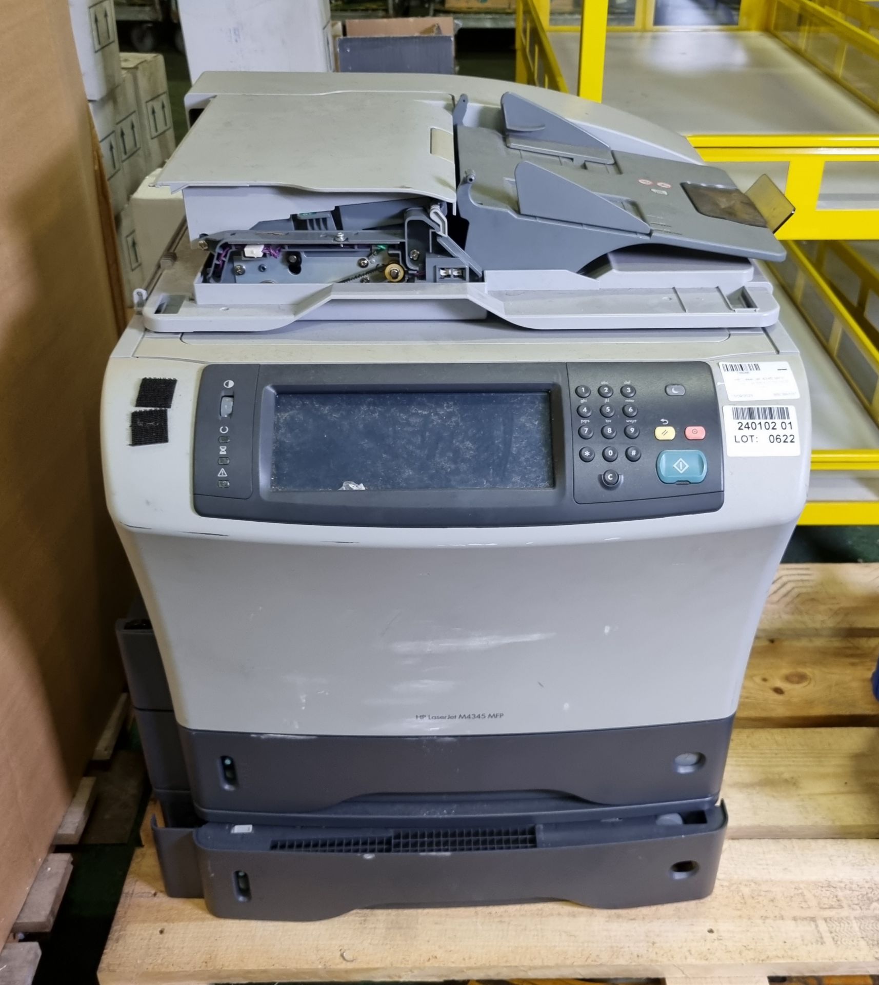 HP LaserJet 4345 MFP printer - MISSING PAPER TRAY