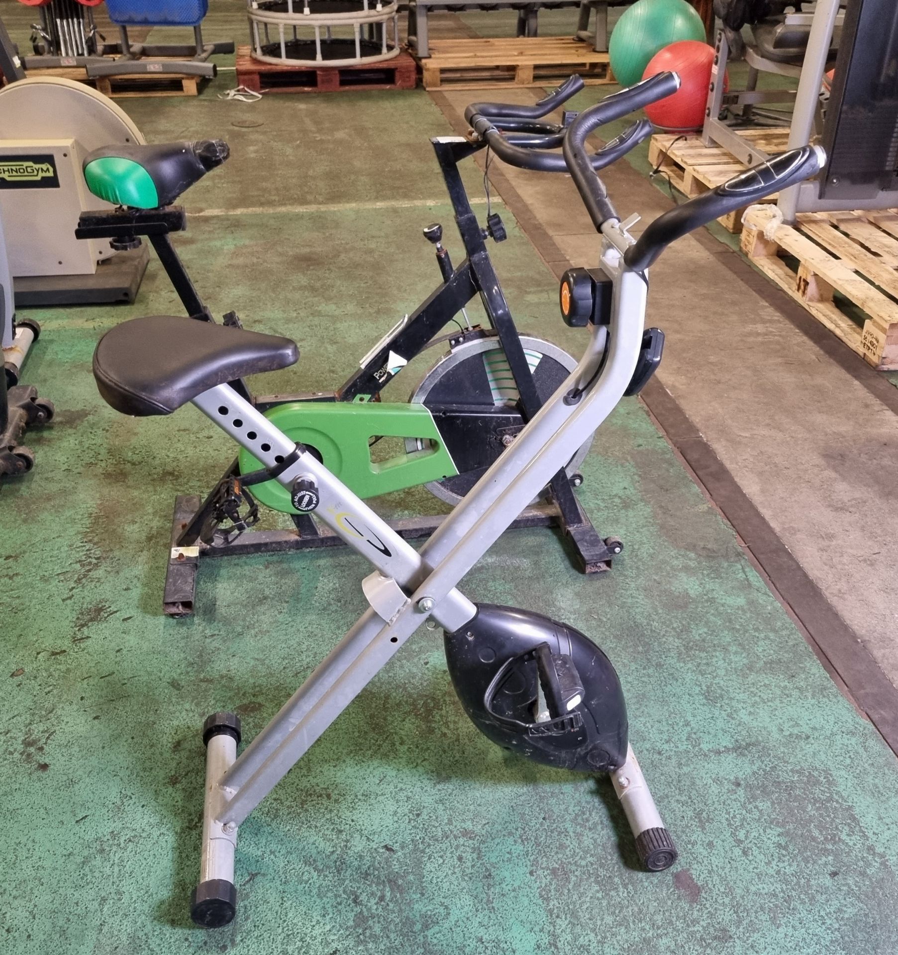 2x static exercise bikes - AS SPARES OR REPAIRS - Full details in the description - Image 4 of 9