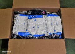 2x boxes of MicroClean SureGuard 3 coveralls - size small with integral feet - 25 units per box