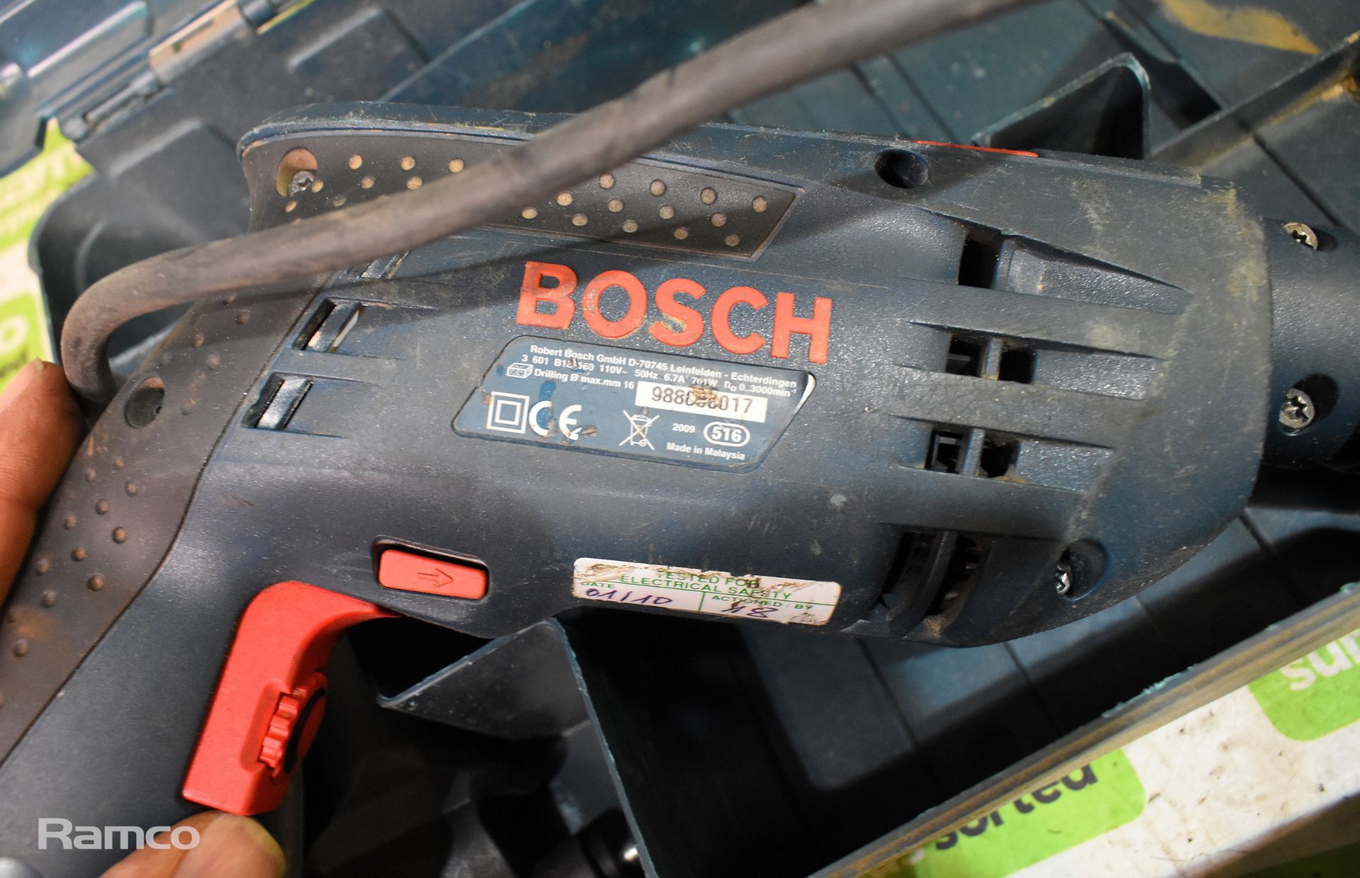 Bosch GST 100 BCE electric jigsaw with case, Bosch GSB 1600 RE impact hammer drill with case - Bild 14 aus 16