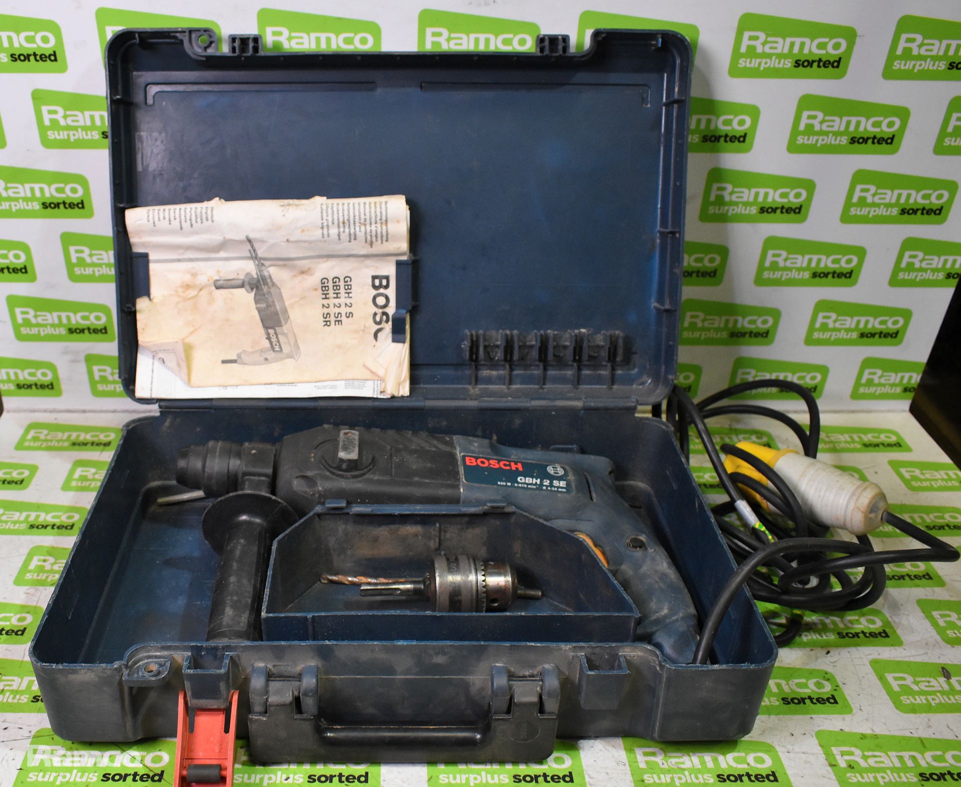 Bosch GST 100 BCE electric jigsaw with case, Bosch GSB 1600 RE impact hammer drill with case - Bild 7 aus 16