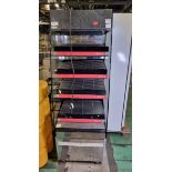 Counterline 4 tier grab and go food display - 250V - L630 x W 680 x H 1900mm