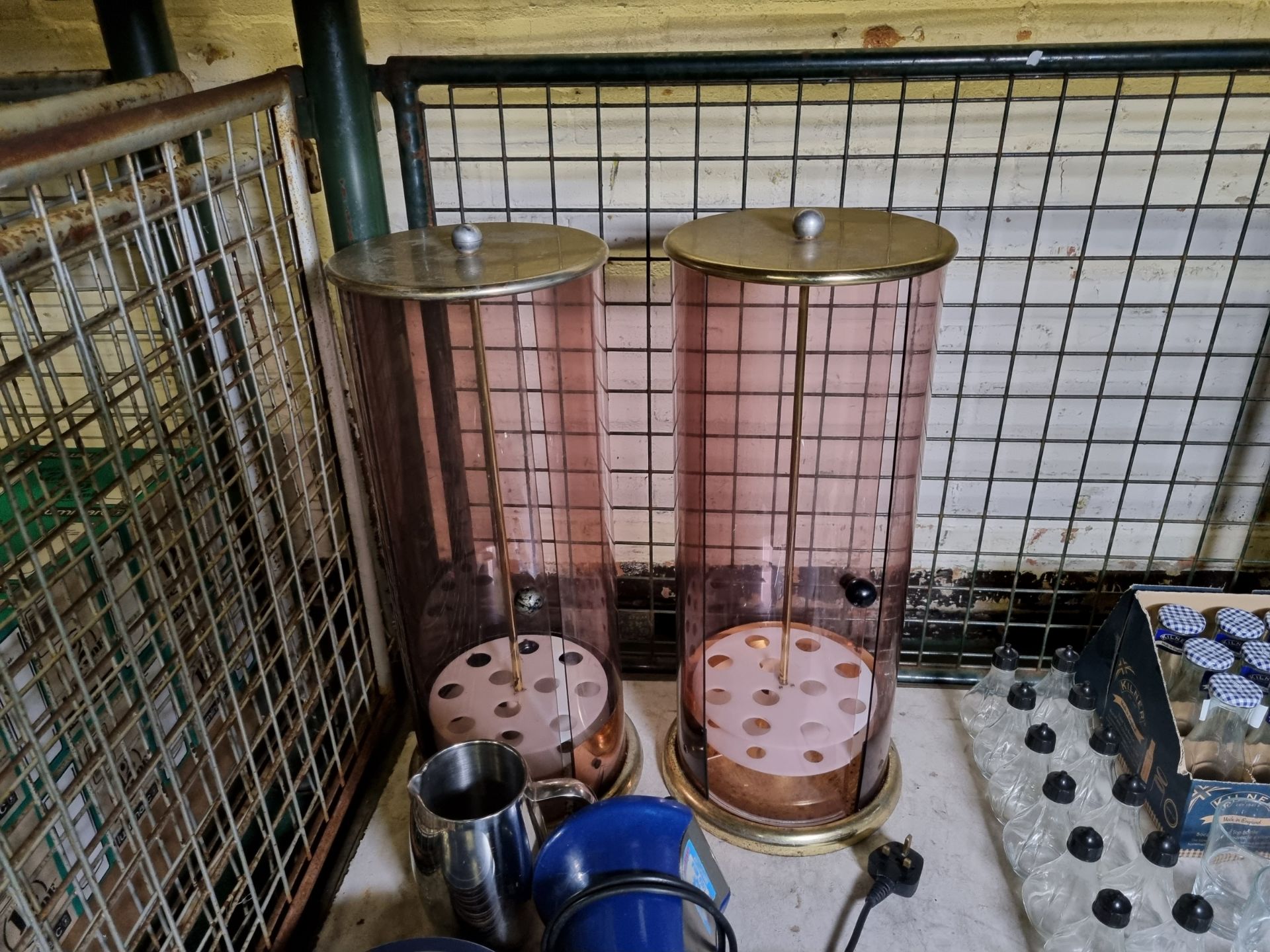 Catering equipment - glasses, ice cream bowls, vinegar cruets, salt shakers, ice cream cone holders - Image 6 of 6