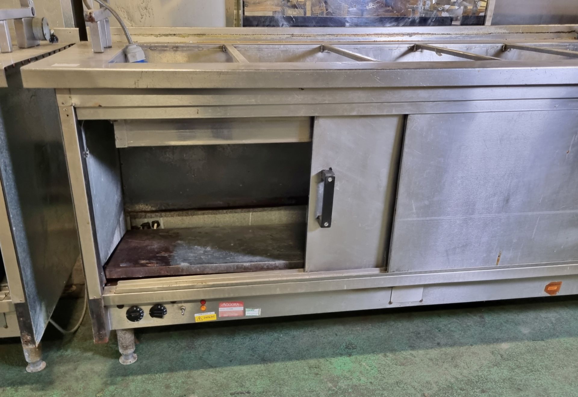 Victor bain-marie and hot cupboard unit - W 1900 x D 800 x H 1380mm - Bild 5 aus 7