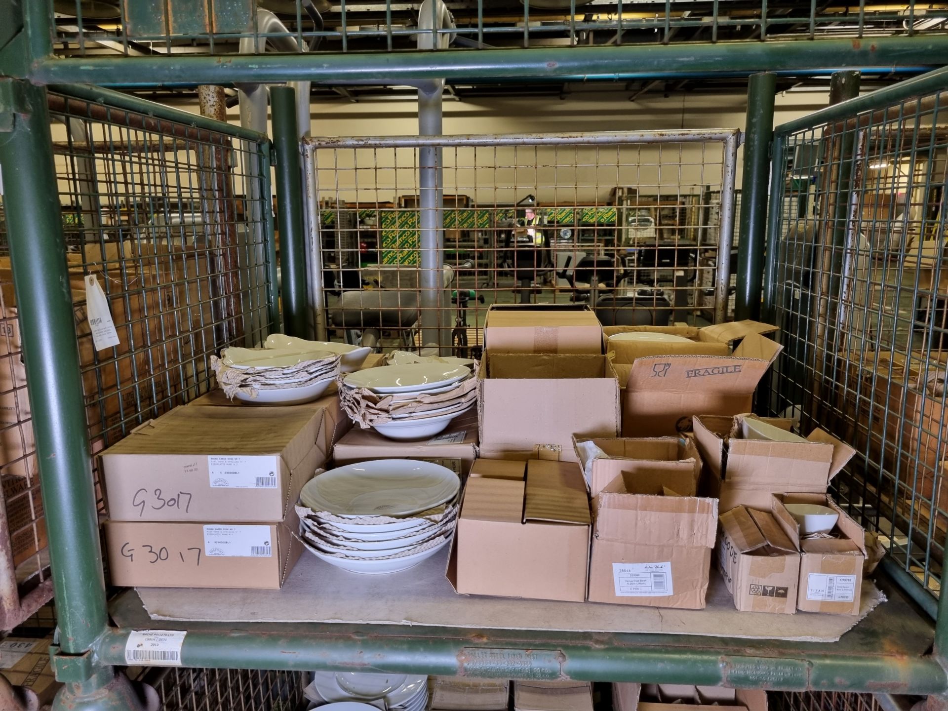 Catering Equipment - White large plates, side plate, saucers, bowls, dishes