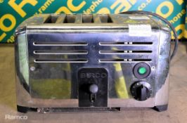 Burco BC TSSL 14 CHR 4 stainless steel 4 slot toaster