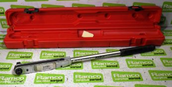 Britool EVT 600A 3/8 inch adjustable torque wrench in plastic case - 12-68nm (10-50 lbf.ft)