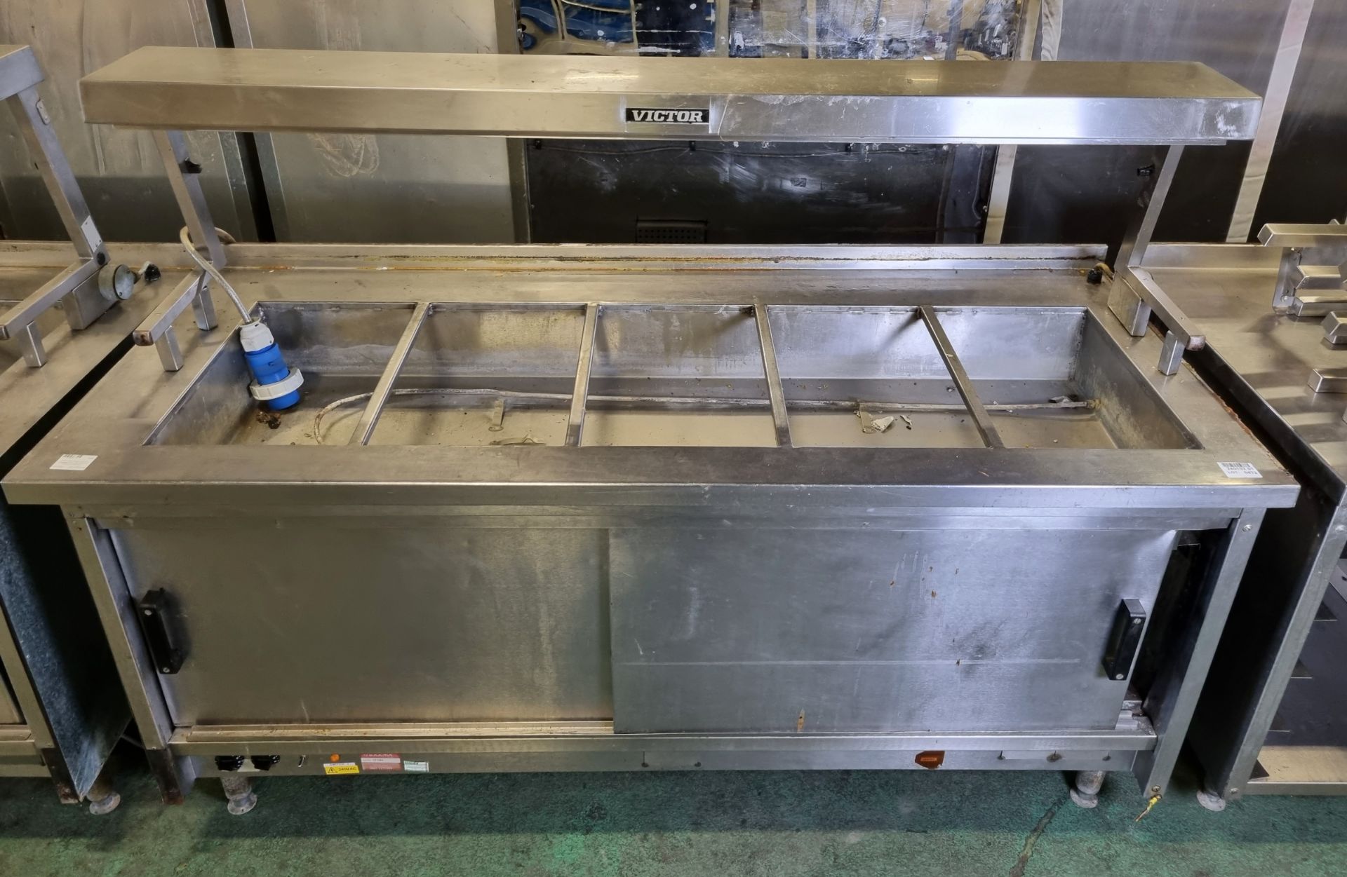 Victor bain-marie and hot cupboard unit - W 1900 x D 800 x H 1380mm - Bild 3 aus 7