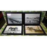 4x Skegness memorabilia photos - Skegness Pier - frame size: 13.5 x 10 inches