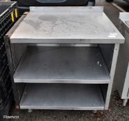 Stainless steel workbench - W 880 x D 820 x H 880mm