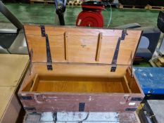 3x Wooden tool boxes - W 1090 x D 390 x H 330mm