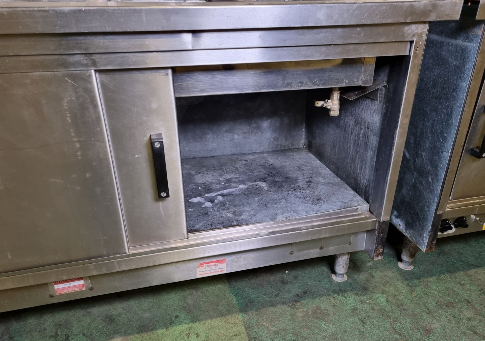 Victor bain-marie and hot cupboard unit - W 1900 x D 800 x H 1380mm - Image 4 of 6