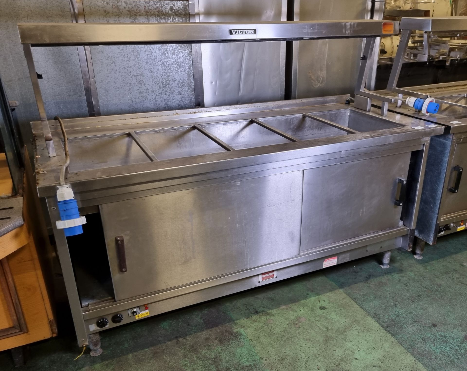 Victor bain-marie and hot cupboard unit - W 1900 x D 800 x H 1380mm - Bild 2 aus 6