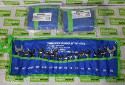 3x CT0150 16 piece combination stubby spanner sets