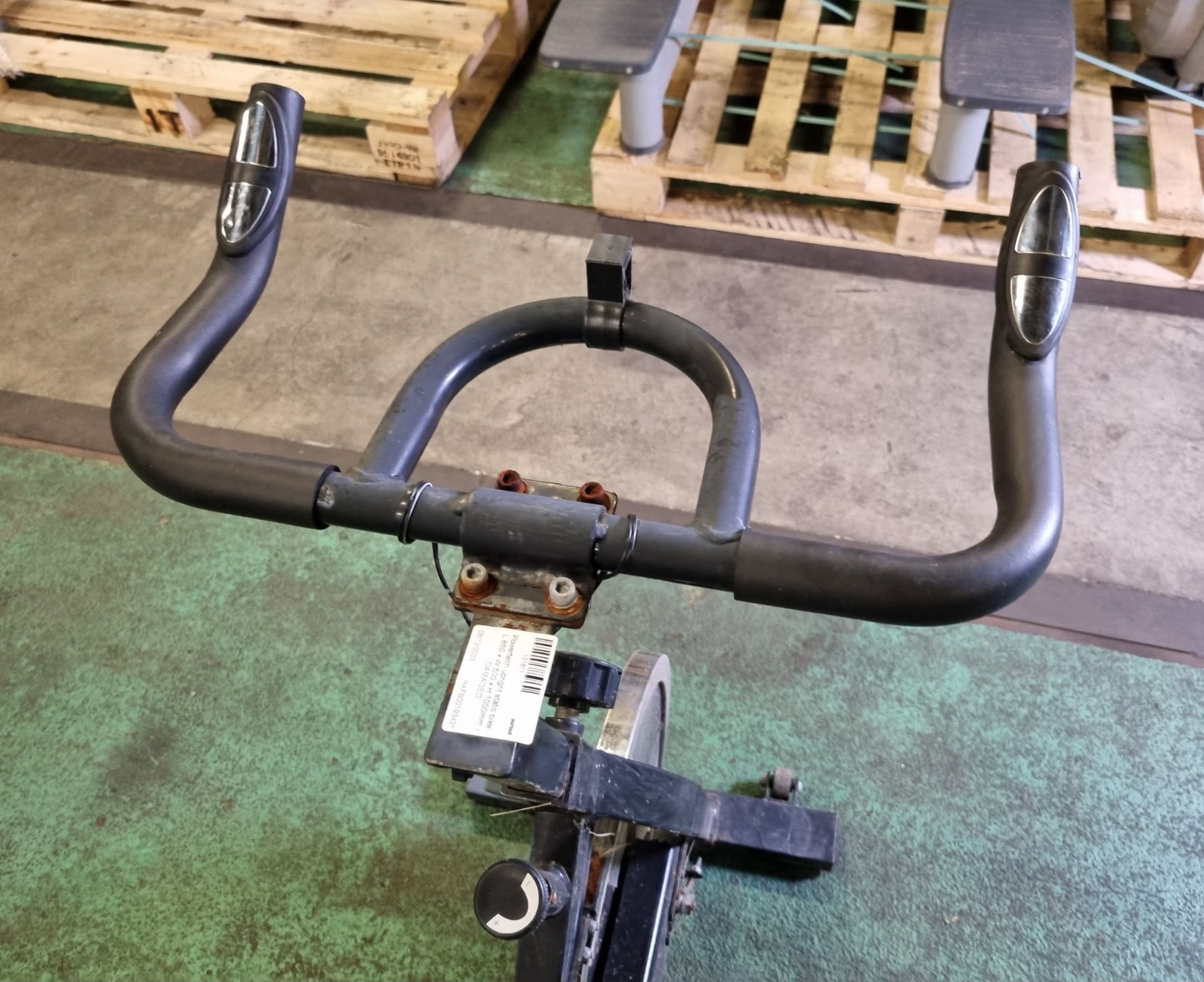 2x static exercise bikes - AS SPARES OR REPAIRS - Full details in the description - Image 6 of 9