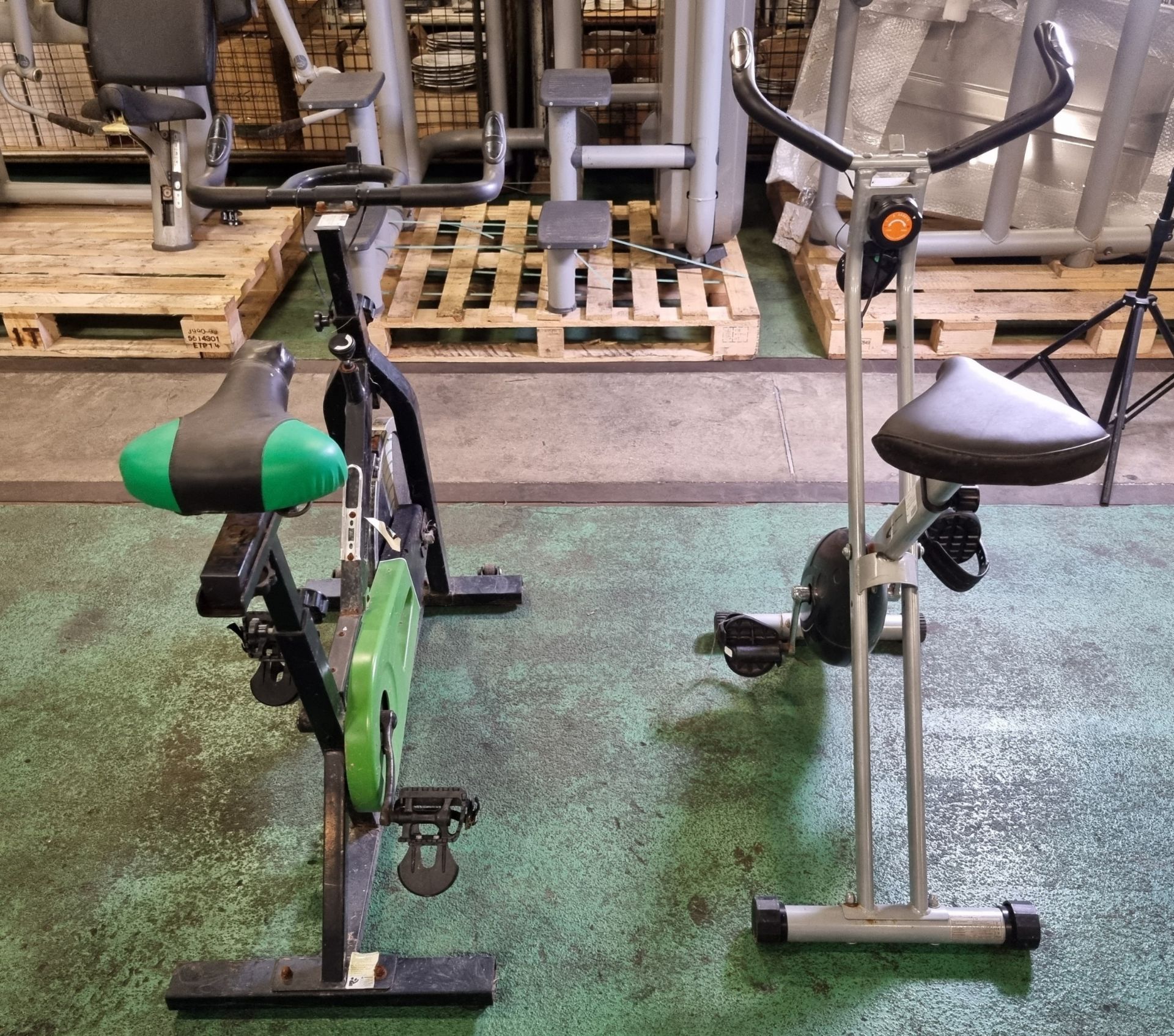 2x static exercise bikes - AS SPARES OR REPAIRS - Full details in the description - Image 3 of 9