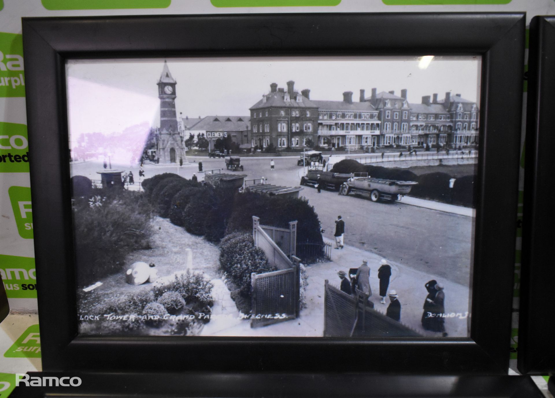 4x Skegness memorabilia photos - Clock Tower and Grande Parade - frame size: 13.5 x 10 inches - Image 2 of 5