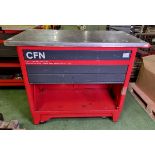 Facom mobile tool work table - W 1180 x D 600 x H 980mm