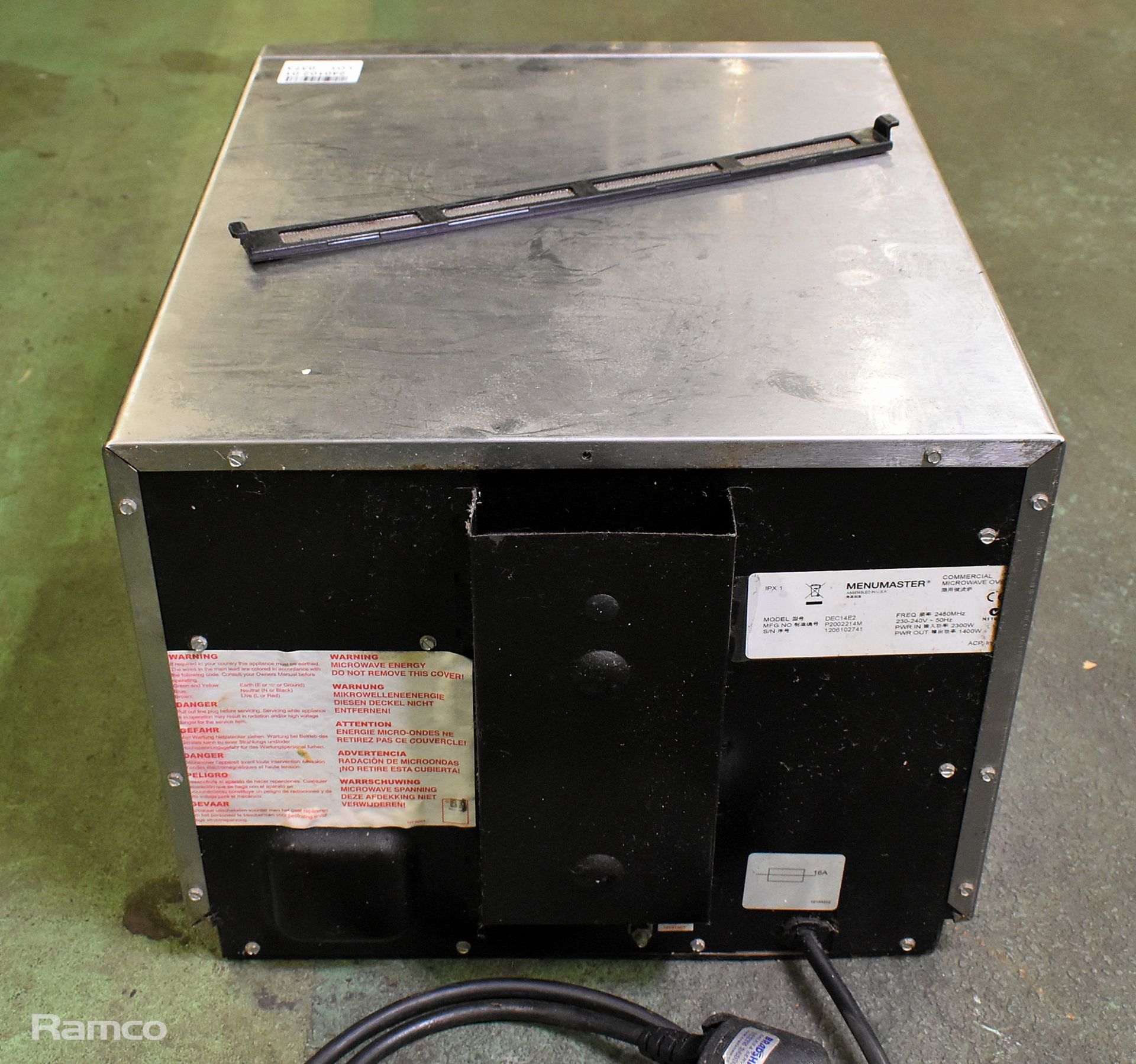 MenuMaster DEC14E2 heavy duty programmable 1400W microwave - Image 5 of 6
