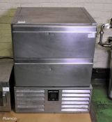 Precision LUIC150 stainless steel undercounter freezer - W 650 x D 550 x H 850mm