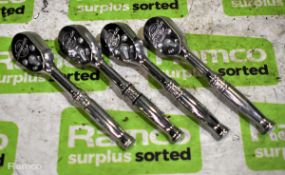 4x Snap-On T936FOD 1/4 inch ratchets
