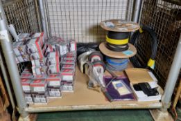 Workshop consumables - mask filter cartridges, power supplies, multicore cables, wheels