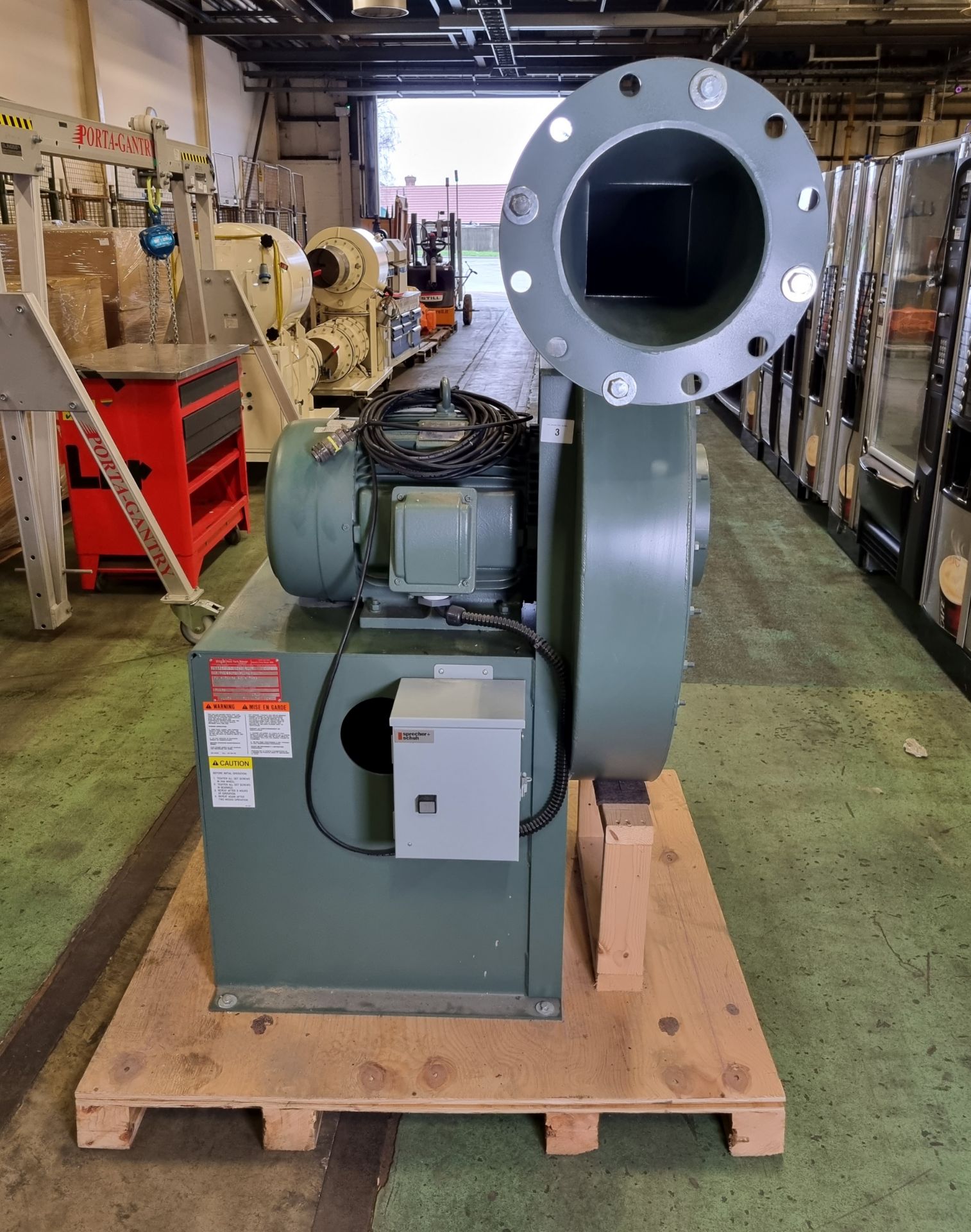 New York Blower A16699 100 high pressure blower - W 1300 x D 1000 x H 1600mm - Image 2 of 11