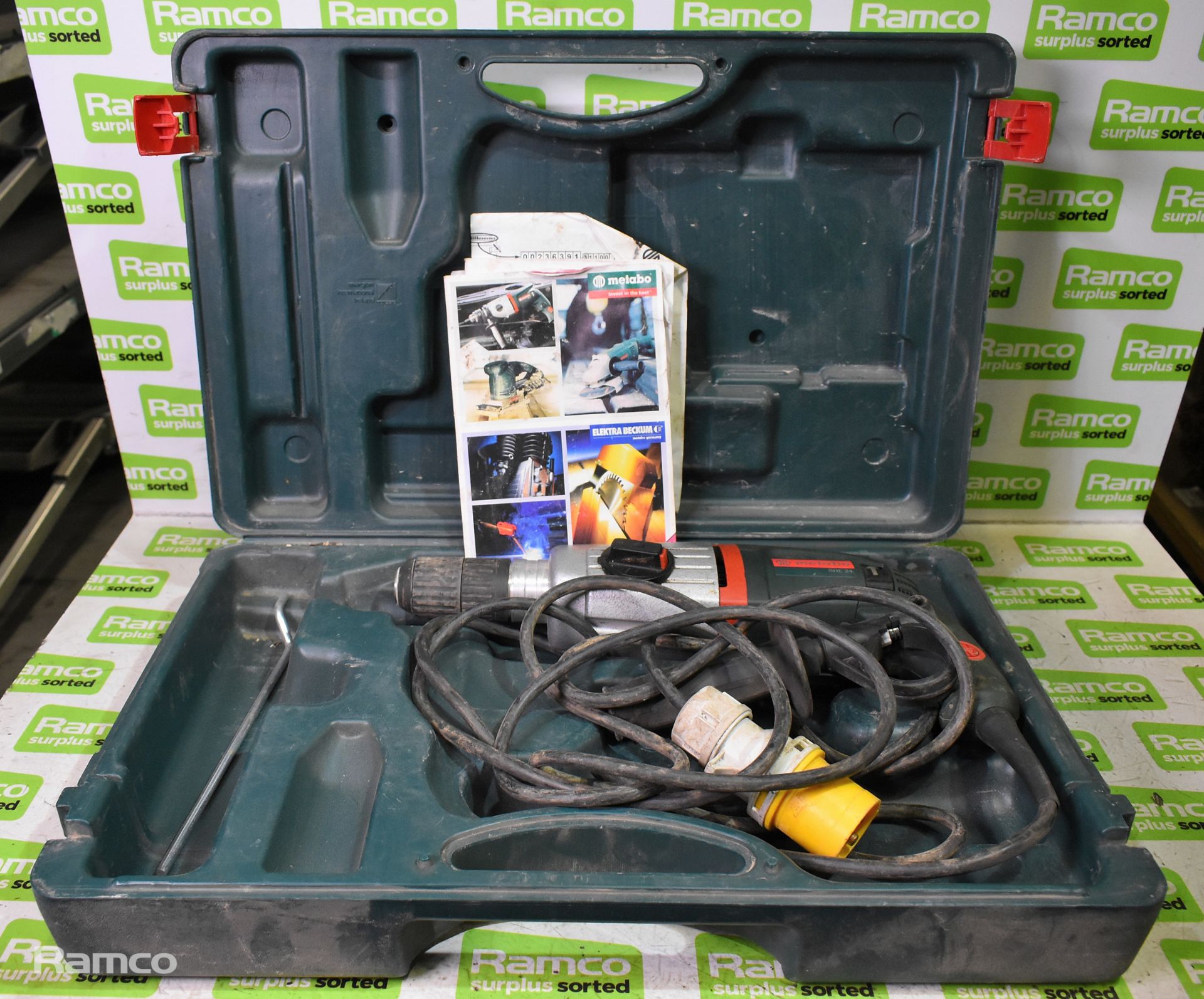 Metabo BHE 24 electric hammer drill with case