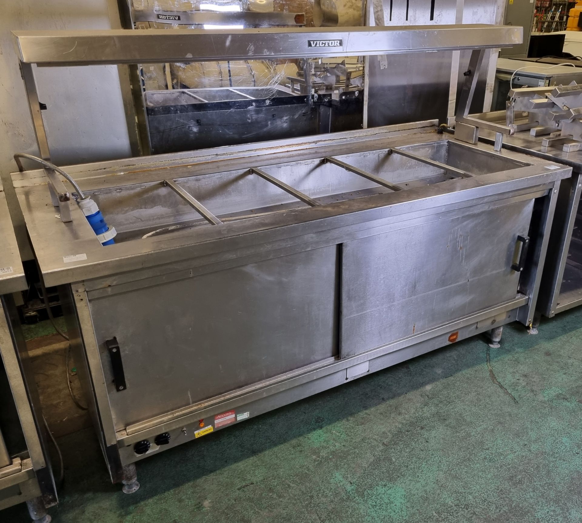 Victor bain-marie and hot cupboard unit - W 1900 x D 800 x H 1380mm - Bild 2 aus 7