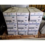 15x boxes of Micronclean Veriguard 1 polypropylene 8 inch x 8 inch wipes - 12 tubs per box