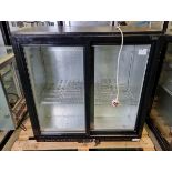 LEC BC9027KLED 2 door under counter bottle cooler - W 900 x D 520 x H 900mm