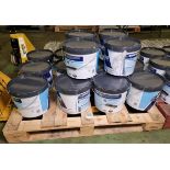 16x tubs of 10L Armstead Trade Contract Matt almond white paint