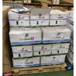 18x boxes of MicroClean SureGuard 3 - size XX Large coveralls with integral feet - 25 units per box