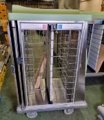 Burlodge RTS hot and cold tray delivery trolley - opens boths sides - W 800 x D 1100 x H 1500mm