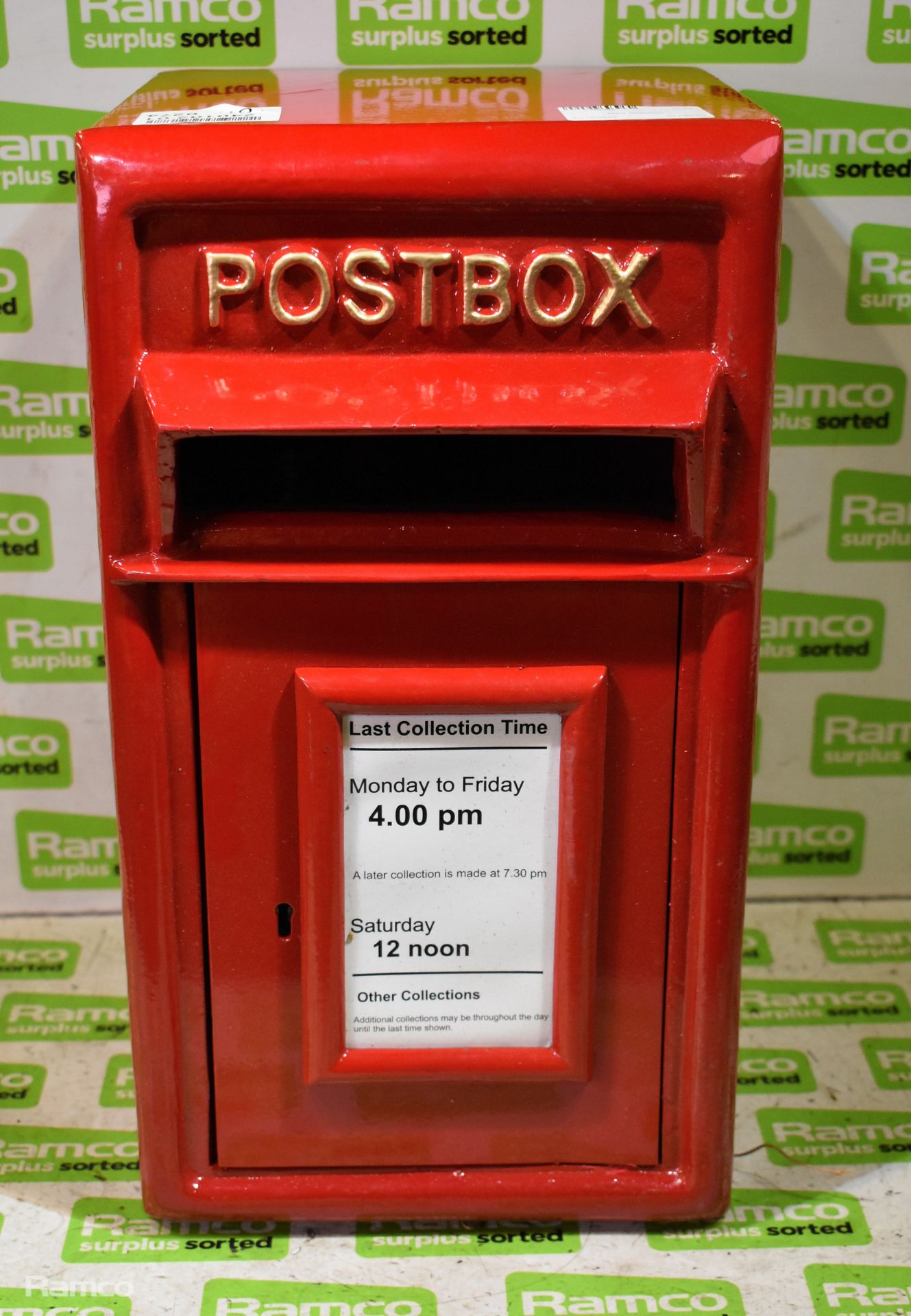 Red replica postbox