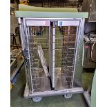 Burlodge RTS hot and cold tray delivery trolley - opens boths sides - W 800 x D 1100 x H 1500mm