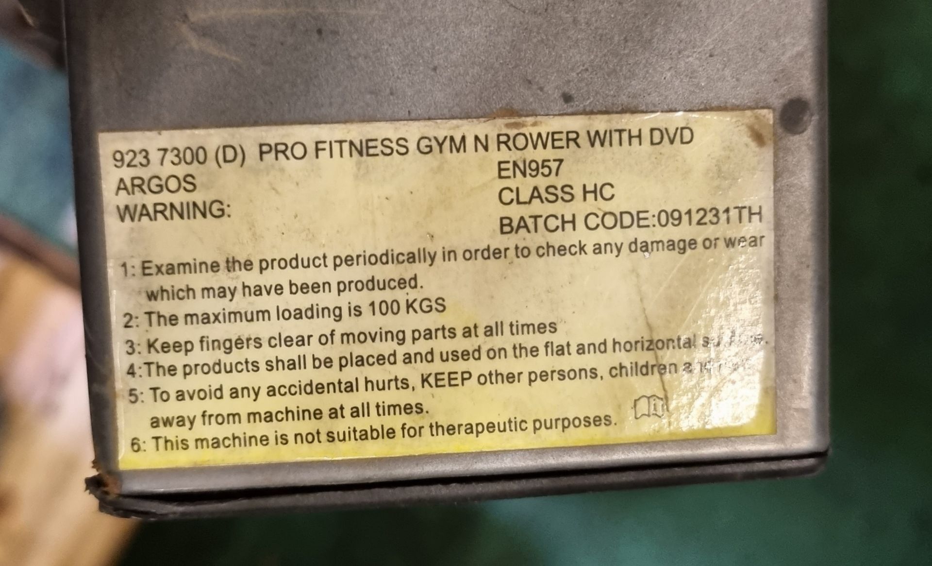 PowerFit rowing machine SPARES AND REPAIRS & Hammer Strength seated calf raise - see desc. - Image 7 of 7