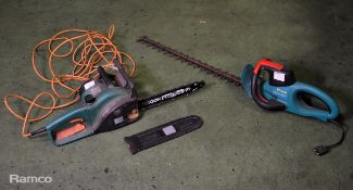 PWR1700CSB 1700W chainsaw & Bosch AHS 7000-PRO-T hedgecutter