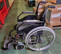 UH Orthos XXl folding wheelchair - W 35 (65) x D 1000 x H 900mm - MATERIAL HAS COME AWAY