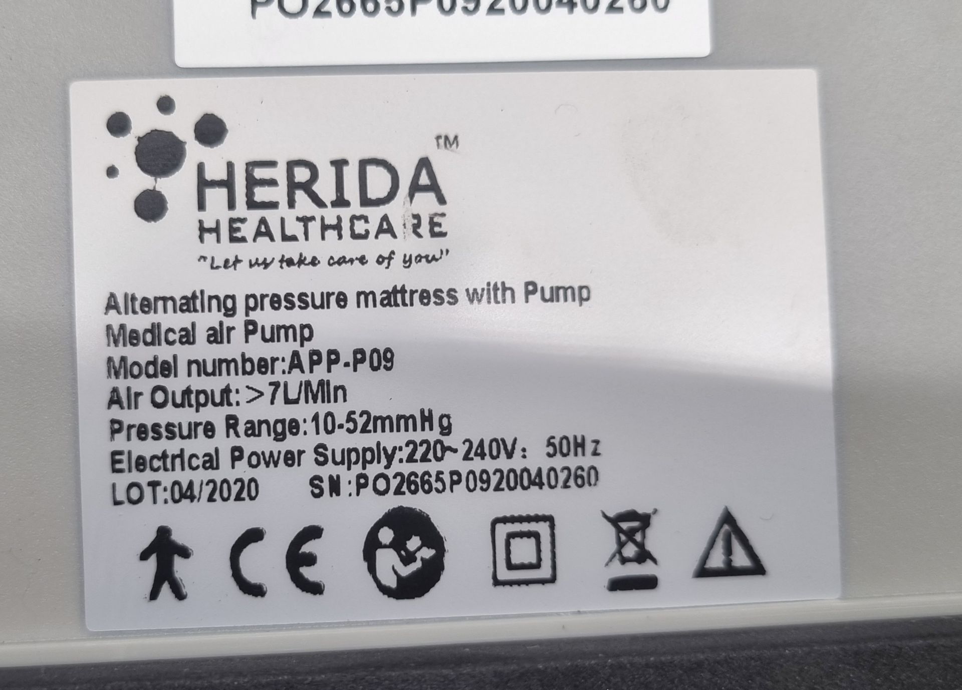 Herida Argyll II dynamic airflow mattress system with digital pump - unused in carry bag - Bild 5 aus 9