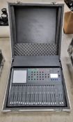 Soundcraft Si Compact 24 channel digital mixing desk in flight case with dog box