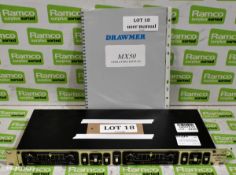 Drawmer MX50 Dual De-Esser - 1U rack mountable