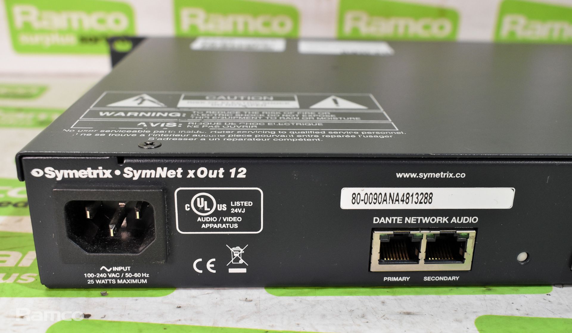 Symetrix SymNet xOut 12 Dante to analogue interface - Image 4 of 4