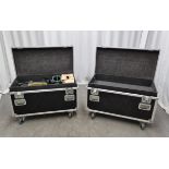 19x Chroma Q Colour Scrollers in 2 flight cases - case dimensions: L 1080 x W 580 x H 690mm