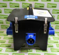 Distro 32amp inlet to 4 x 16amp outlet RCBO