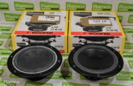 2x Dynaudio 17W-75 loudspeaker woofers - Boxed