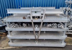 4x JTE Smartmast baseplates comes with roller beams - full details in desc.