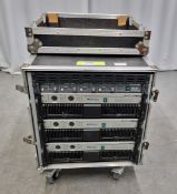 Ecler Amplifier rack contents: 1x PAM6100 / 2x PAM4100 / 1x FAP30L x-over