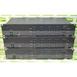 3x Kramer VM-54 video / component distribution amplifiers