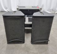 2x Nexo PS10 speakers in flight case - W 690 x D 400 x H 720mm